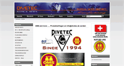Desktop Screenshot of divetec-store.com